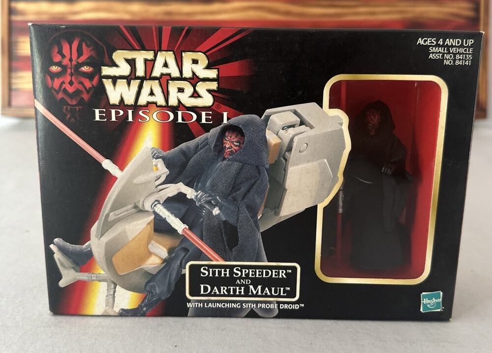 Star Wars Episode I Action Figure 1 APM Sith Speeder And Darth Maul NIB